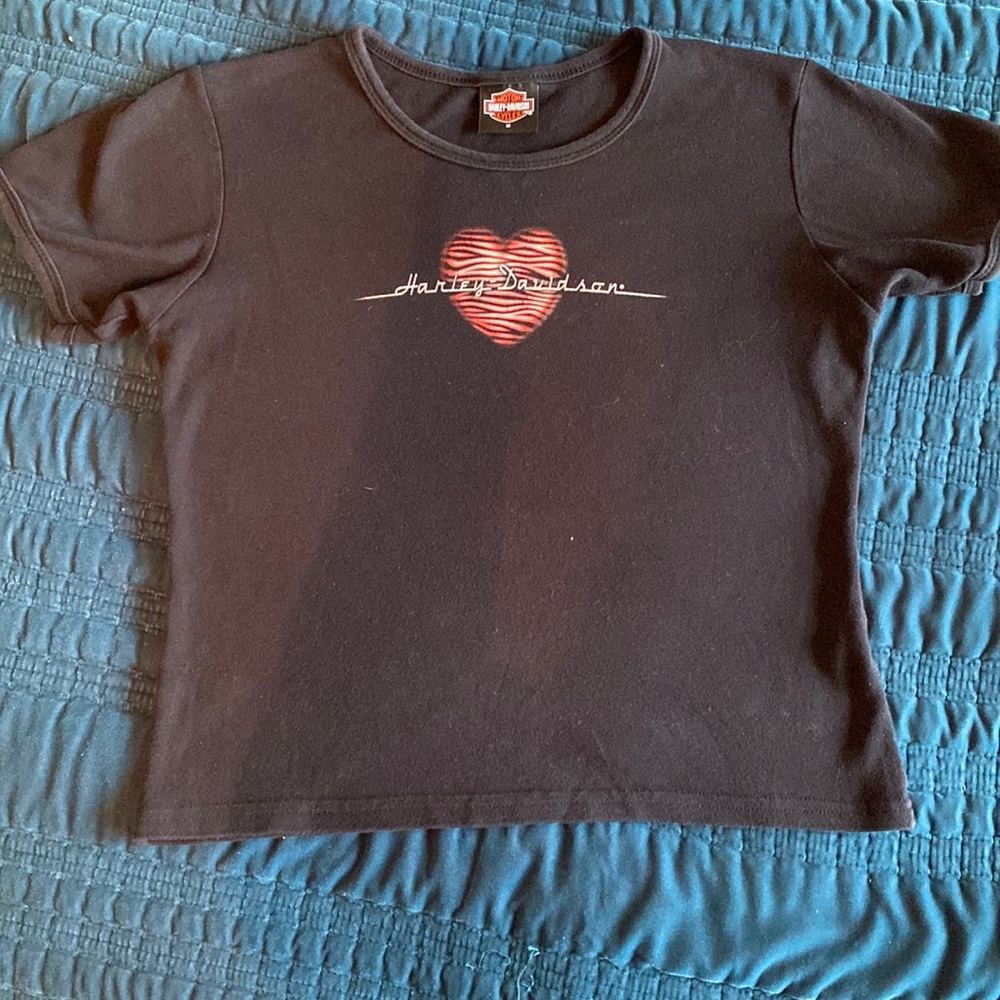 Vintage Harley Davidson Heart Tee